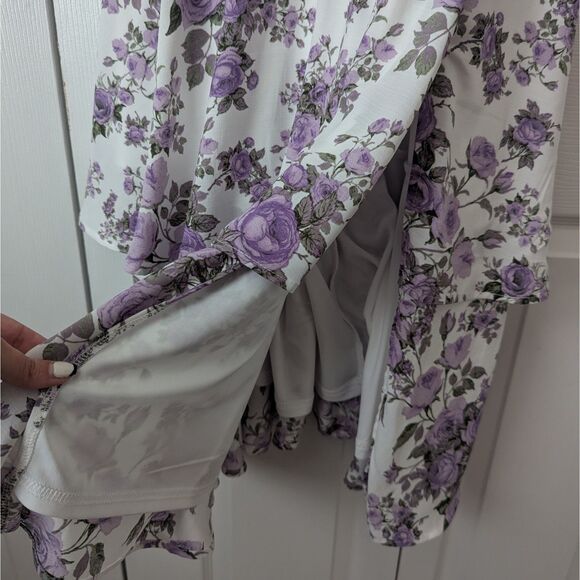 Altar’d State Lavender Lily Maxi Dress | Women’s Medium | Tie Straps | Ruffle - Picture 8 of 8